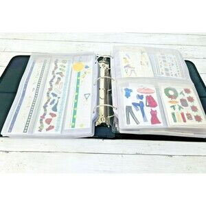 Creative Memories Vintage Binder w/ Large Lot Supplies & Stickers SEE PHOTOS